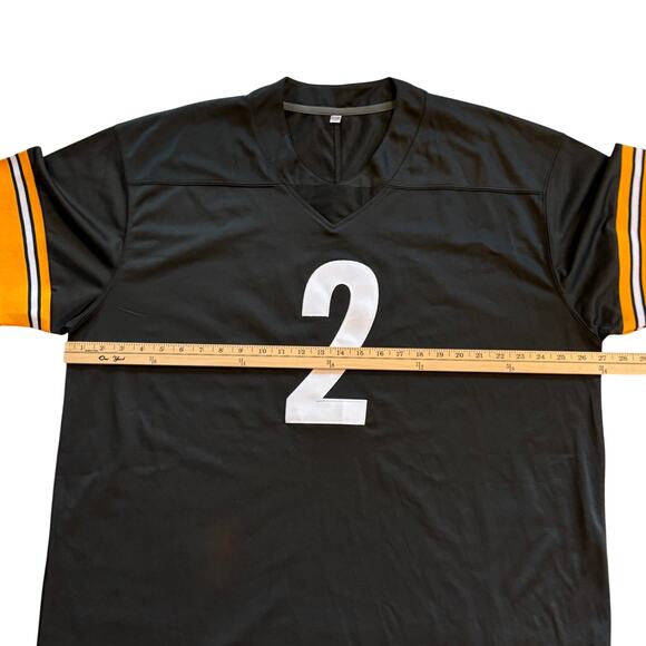 Pittsburg Steelers Justin Fields #2 Football Jersey Mens Sz 3XL Black Unbranded - Picture 8 of 8